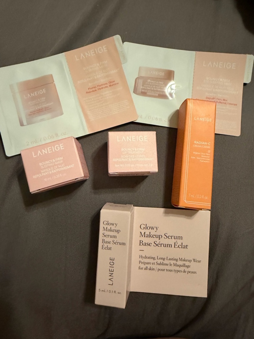 LANEIGE Glowy Makeup Serum + Radiant-C & Bounce Kit - Deluxe Samples